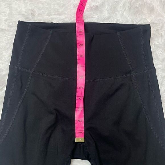 Athleta Precision Leggings High Rise Black White Mesh Compression Sz Small Tall - Picture 8 of 13